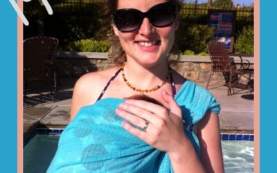 Babywearing at the pool!