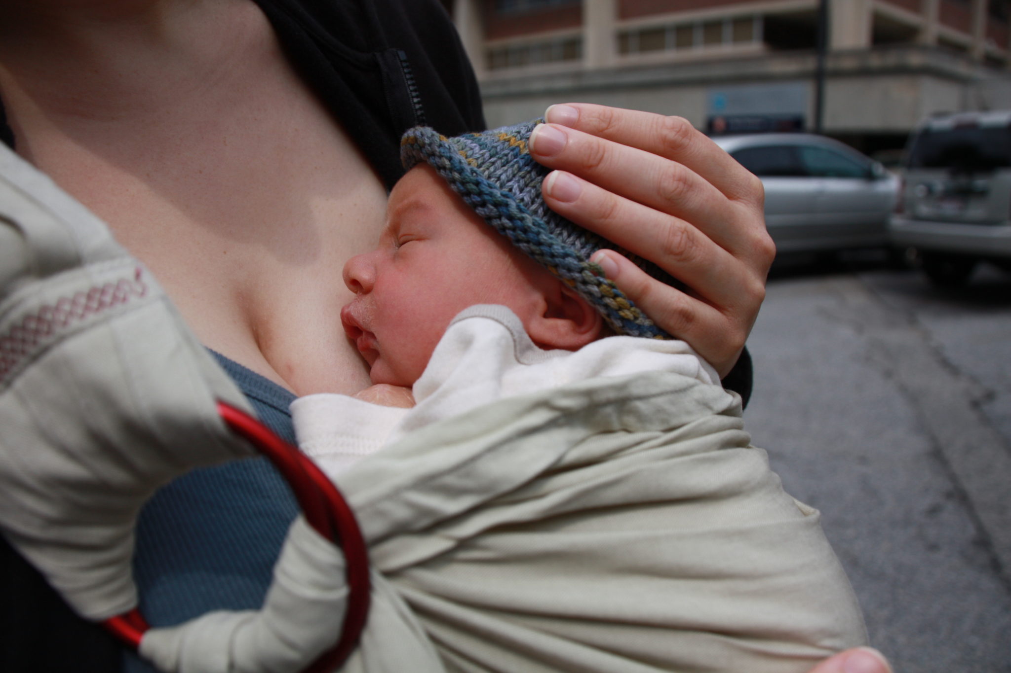 PAXbaby babywearing blog ring sling newborn