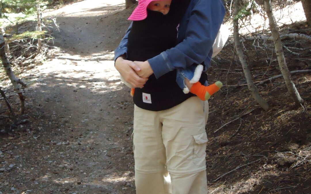 Babywearing at Mammoth Lake