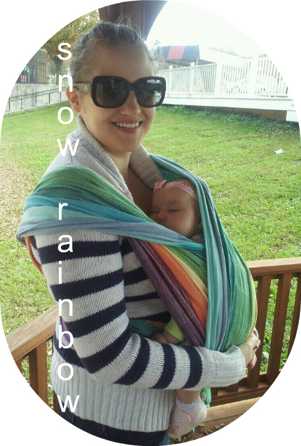 PAXbaby wrap rainbow blog crunchy