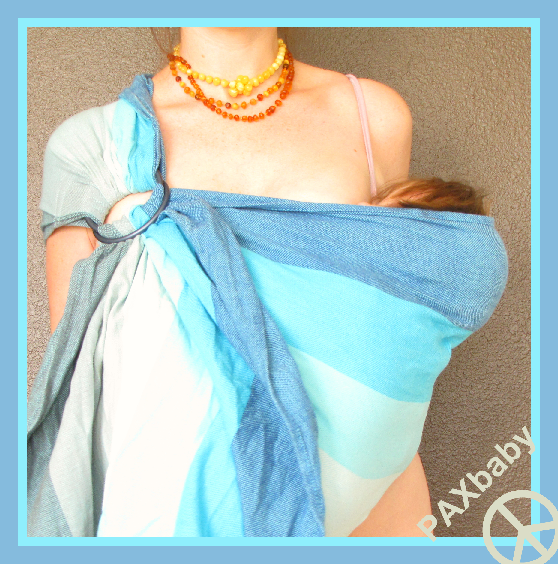PAXbaby Girasol Glace ring sling SBP breastfeeding