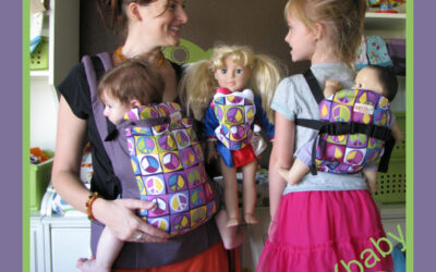 3 generations of babywearing