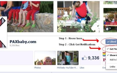 Learn How to get PAXbaby FB Notifications
