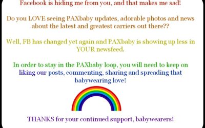 PAXbaby Facebook Update