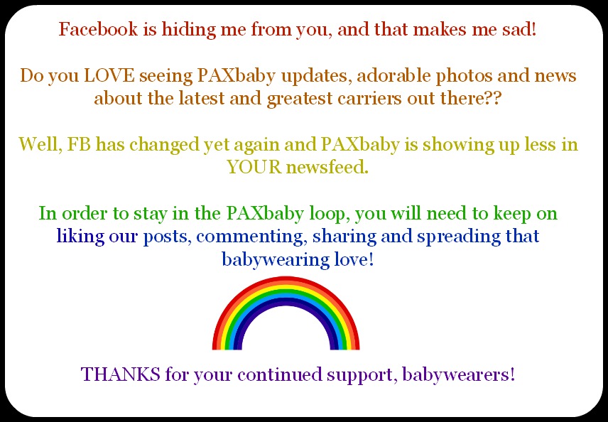 PAXbaby Facebook Update