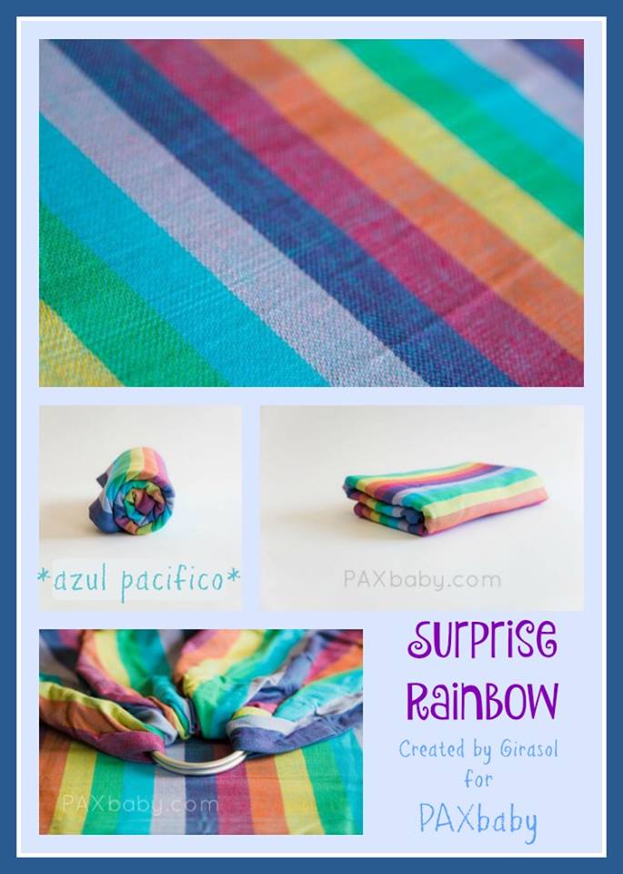 PAXbaby_azul rainbow_surprise rainbow_woven wrap_babywearing