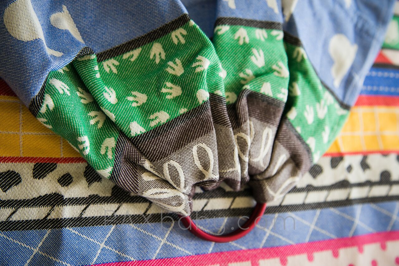 PAXbaby_Sleeping_Baby_Productions_SBP_Ready_Made_wrap_conversion_ring_sling_RMWCRS_Natibaby_EXCLUSIVE_Youve_Got_a_Friend_Gathered_Shoulder_woven_wrap_baby_carrier_babywearing_3__37693