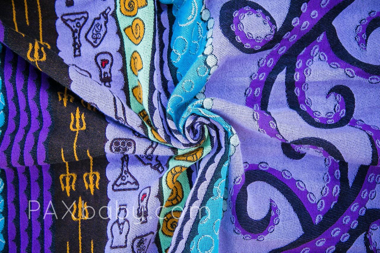 PAXbaby Natibaby Exclusive Poor Unfortunate Souls Woven Wrap baby carrier babywearing 4