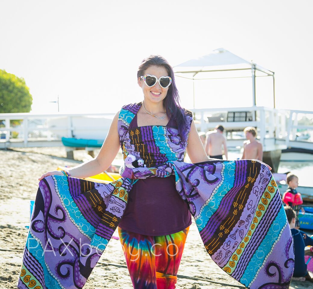 PAXbaby Natibaby Exclusive Poor Unfortunate Souls Woven Wrap baby carrier babywearing 7