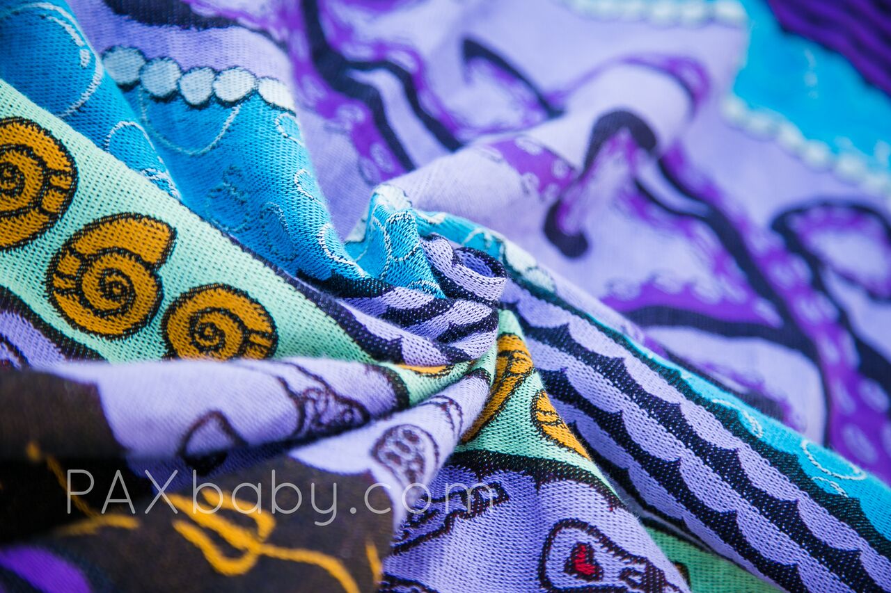 PAXbaby Natibaby Exclusive Poor Unfortunate Souls Woven Wrap baby carrier babywearing