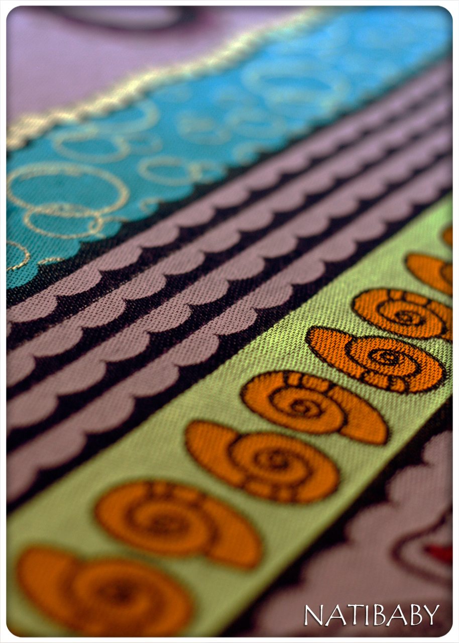 PAXbaby Natibaby Exclusive Poor Unfortunate Souls woven wrap Ursula bubble octopus baby carrier babywearing 2