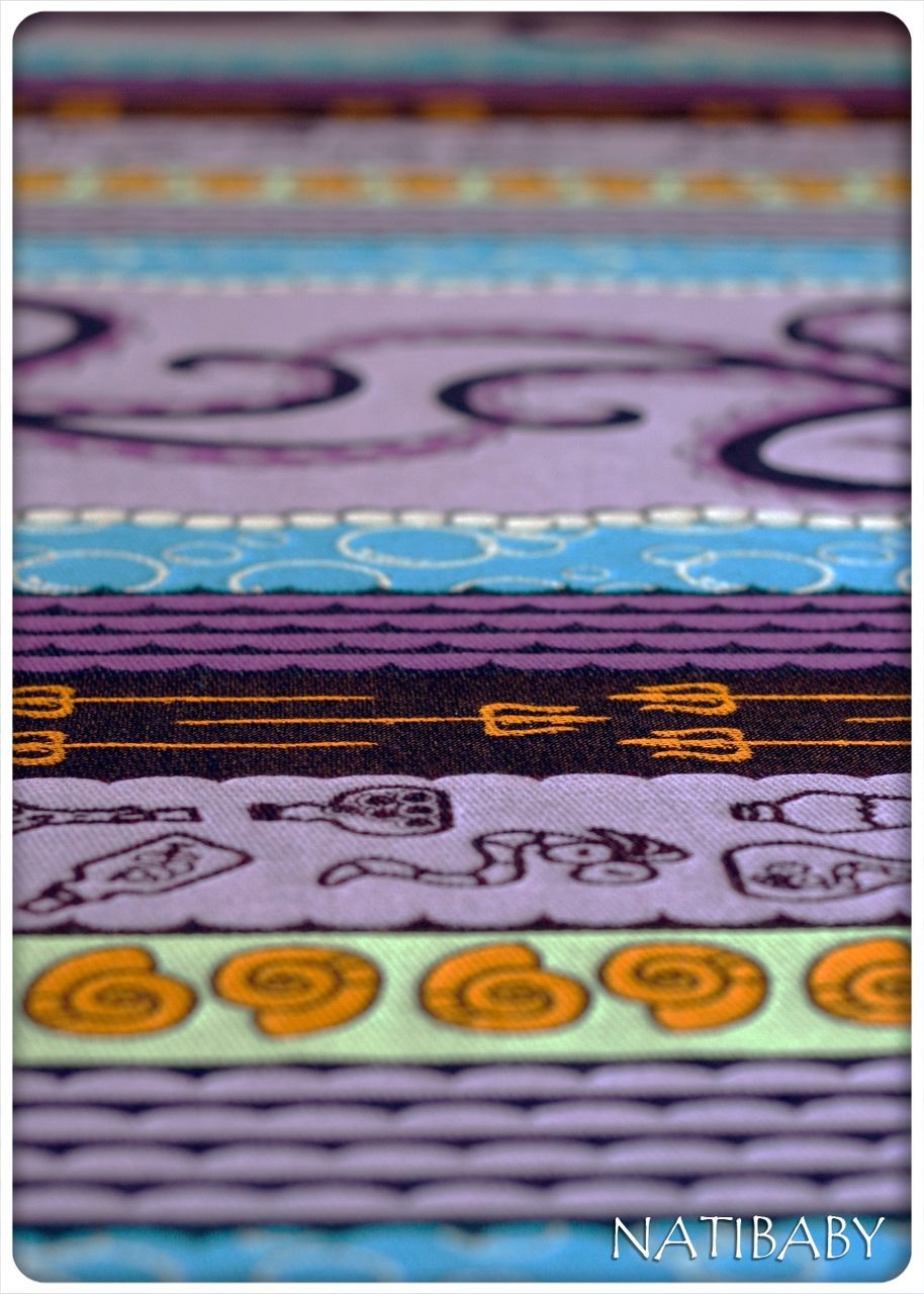 PAXbaby Natibaby Exclusive Poor Unfortunate Souls woven wrap Ursula bubble octopus baby carrier babywearing 3