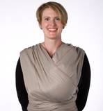Grey Fruit Stripes Woven Wrap