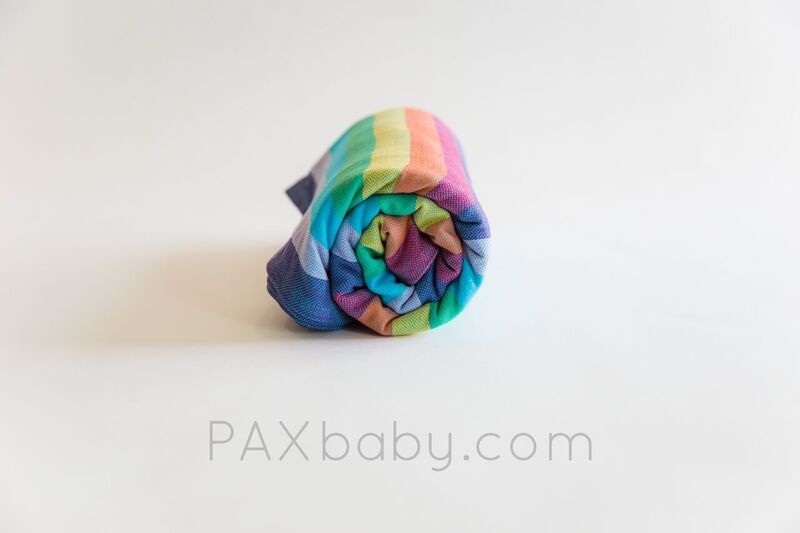 PAXbaby_Girasol_Surprise_Rainbow_azul_pacifico_Twill_Weave_Exclusive_Woven_Wrap_baby_carrier_babywearing_5__64096